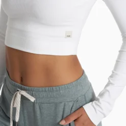 Lux Rib Half Zip | White -Fashifyer Sales Store VW294WHT SP23 W ECOMM FLEECE FULL 1975 1x1 65876ac1 faa4 43db a526 6329be64427b