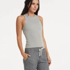 Sunrise High Neck Tank | Eucalyptus -Fashifyer Sales Store VW303HTG 4085