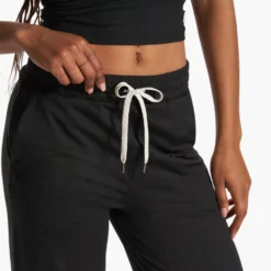 Halo Essential Wideleg - Long | Black Heather -Fashifyer Sales Store VW4023 LHBK FA23 W ECOMM PANTS DETAIL 7