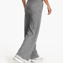 Halo Essential Wideleg | Heather Grey -Fashifyer Sales Store VW4023HTG FA23 W ECOMM PANTS BACK BOTTOMS 5