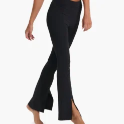 Lux Rib Split Bootcut | Black -Fashifyer Sales Store VW4042BLK SP23 W ECOMM BOTTOM 6926 1x1 d1c8ae41 6086 47e2 9465 90bbf7d585fd