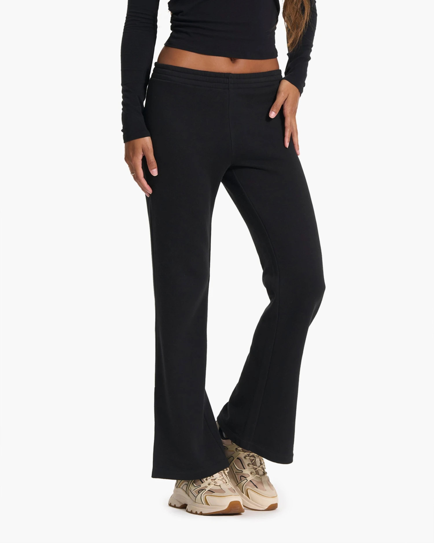 Sedona Wideleg Sweatpant | Black 1 Sedona Wideleg Sweatpant | Black