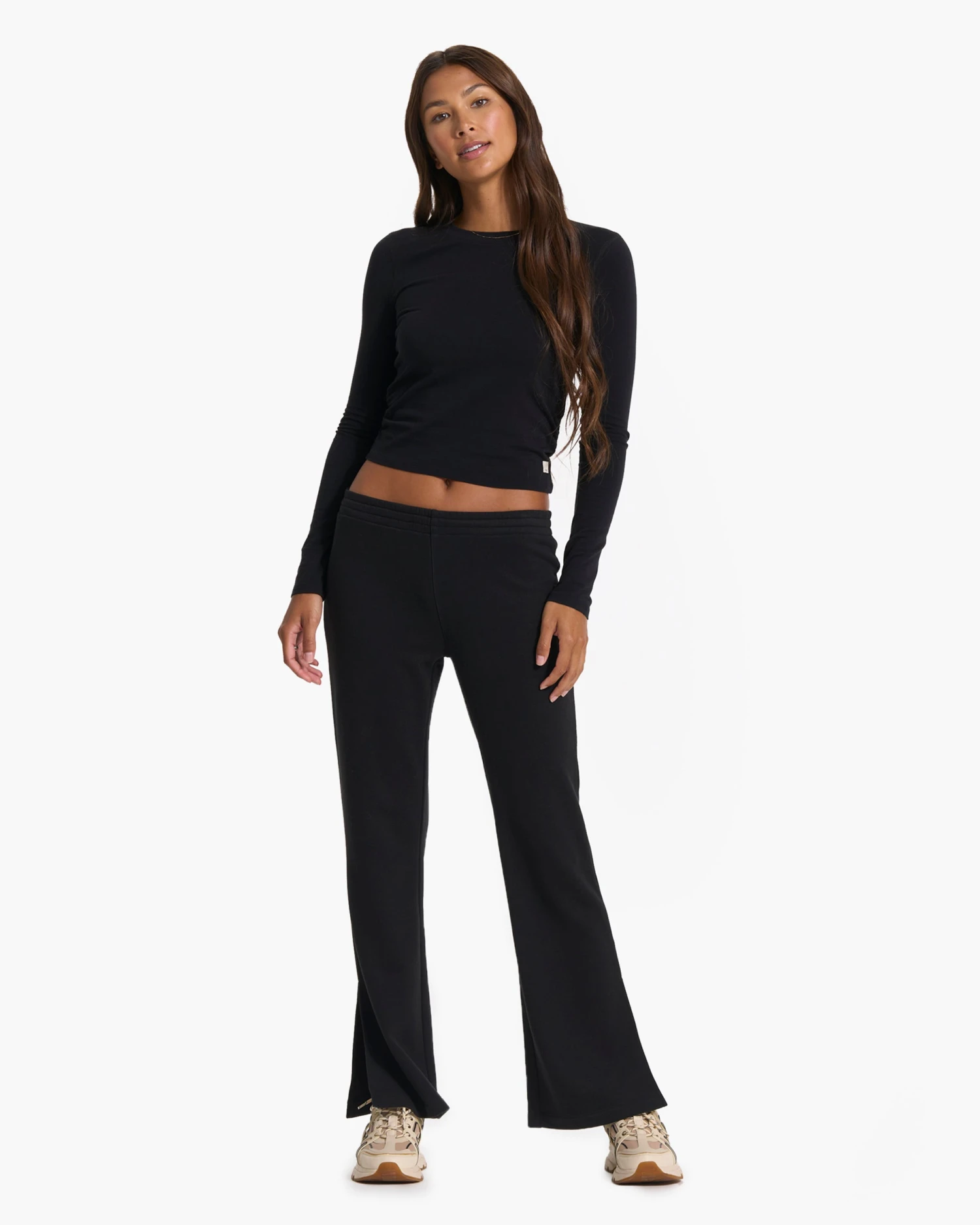 Sedona Wideleg Sweatpant | Black 3 Sedona Wideleg Sweatpant | Black - Image 3