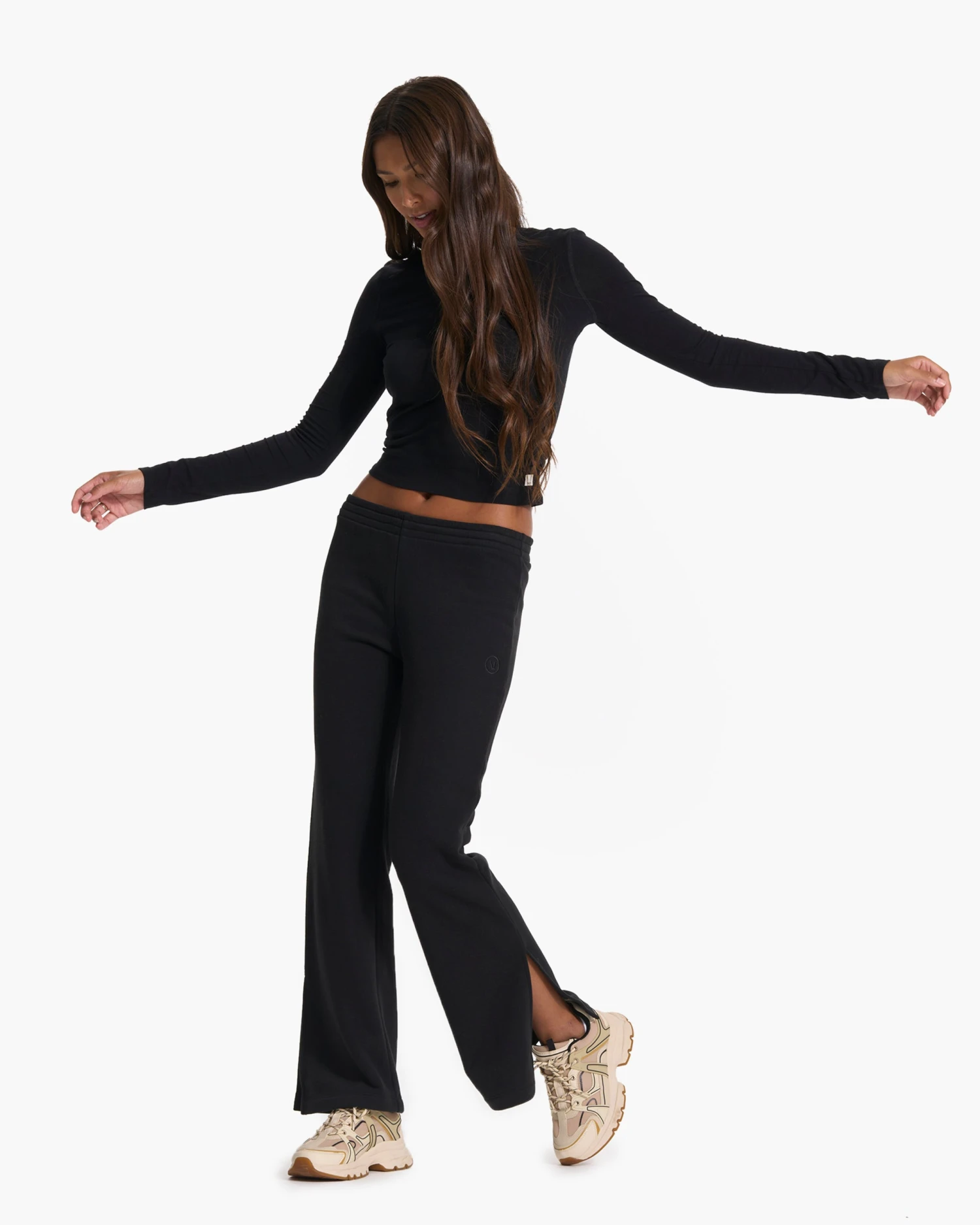 Sedona Wideleg Sweatpant | Black 5 Sedona Wideleg Sweatpant | Black - Image 5