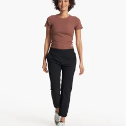 Miles Ankle Pant | Black -Fashifyer Sales Store VW404BLK FA23 W ECOMM PANTS FULL 3