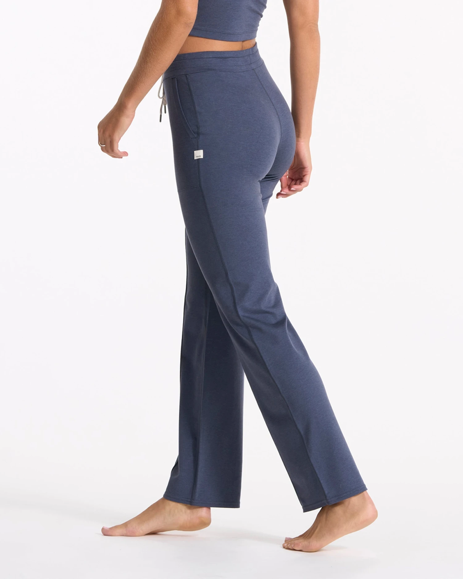 Halo Wide Leg Flare | Azure Heather 3 Halo Wide Leg Flare | Azure Heather - Image 3