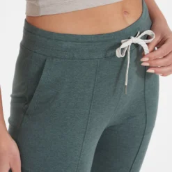 Halo Wide Leg Flare Pant | Kelp Heather -Fashifyer Sales Store VW425HKE 6037