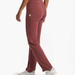Halo Wide Leg Flare Pant | Rosewood Heather -Fashifyer Sales Store VW425HRO FA22 W ECOMM BOTTOM 02645