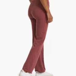 Halo Wide Leg Flare Pant | Rosewood Heather -Fashifyer Sales Store VW425HRO FA22 W ECOMM BOTTOM 02648