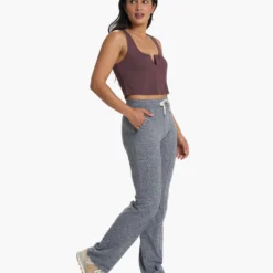 Halo Wide Leg Flare Pant | Heather Grey -Fashifyer Sales Store VW425HTG SP21 W ECOMM FULL 3887