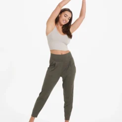 Lux At Ease Pant | Oregano Heather -Fashifyer Sales Store VW427HOR 6054