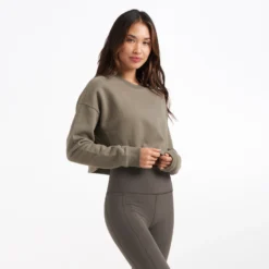 Restore Crop Crew | Light Oregano 8 Restore Crop Crew | Light Oregano -Fashifyer Sales Store VW446ORE 1509