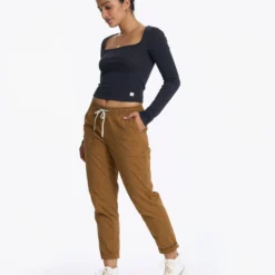 Vintage Ripstop Pant | Caramel -Fashifyer Sales Store VW450CAR 3396