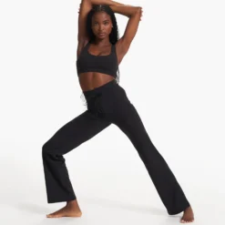 Daily Wideleg - Long | Black -Fashifyer Sales Store VW489 LBLK FA23 W ECOMM PANTS FULL 2