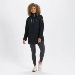 Womens Palisades Rain Jacket | Black -Fashifyer Sales Store VW513BLK 5