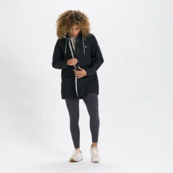 Womens Palisades Rain Jacket | Black -Fashifyer Sales Store VW513BLK 6