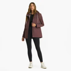 Womens Palisades Rain Jacket | Chestnut -Fashifyer Sales Store VW513CHN 1696