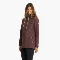 Womens Palisades Rain Jacket | Chestnut -Fashifyer Sales Store VW513CHN 1778