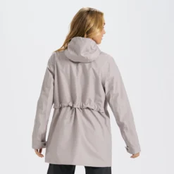 Womens Palisades Rain Jacket | Putty -Fashifyer Sales Store VW513PTY 4