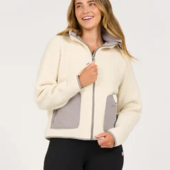 Womens Alpine Sherpa Jacket | Natural