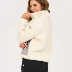Womens Alpine Sherpa Jacket | Natural -Fashifyer Sales Store VW516NAT 2295