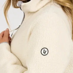 Womens Alpine Sherpa Jacket | Natural -Fashifyer Sales Store VW516NAT 2314