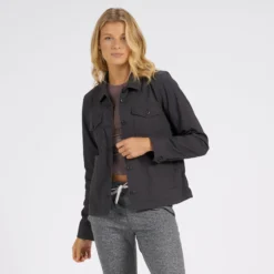 Womens Ripstop Jacket | Charcoal -Fashifyer Sales Store VW523CCL 1