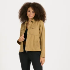 Womens Ripstop Jacket | Wheat -Fashifyer Sales Store VW523WHE 2
