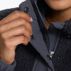 Cozy Sherpa Jacket | Charcoal -Fashifyer Sales Store VW530CCL 1797