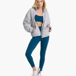 Halo Insulated Jacket | Pale Grey Heather -Fashifyer Sales Store VW544PHG 0861 retouch