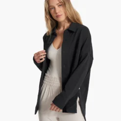 Mackenzie Shirt Jacket | Washed Black -Fashifyer Sales Store VW546WBL SP23 W ECOMM JACKETS DETAIL 0785 1x1 6e2ebe19 3c7d 435b bc88 2ea221f03c10