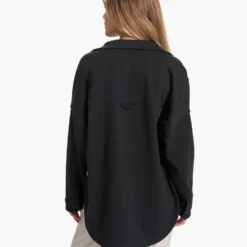 Mackenzie Shirt Jacket | Washed Black -Fashifyer Sales Store VW546WBL SP23 W ECOMM JACKETS TOP 0751 4x5 2be1e37a 38f6 4aa1 b1d4 3d0d36ff33d0