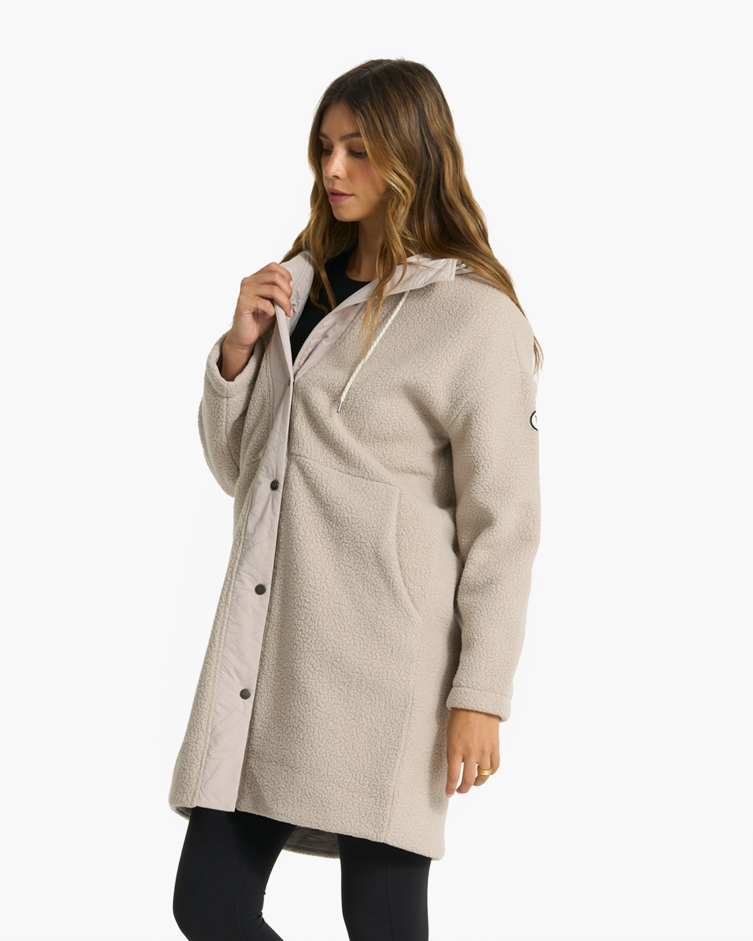 Sherpa Hooded Trench | Dark Salt 2 Sherpa Hooded Trench | Dark Salt - Image 2