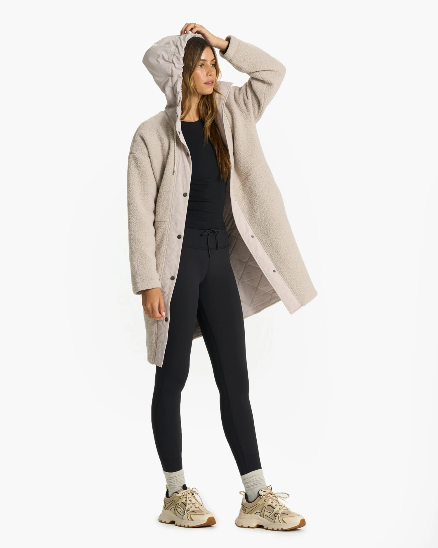 Sherpa Hooded Trench | Dark Salt 6 Sherpa Hooded Trench | Dark Salt - Image 6