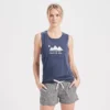 Live By The Sun Tank | Navy Heather