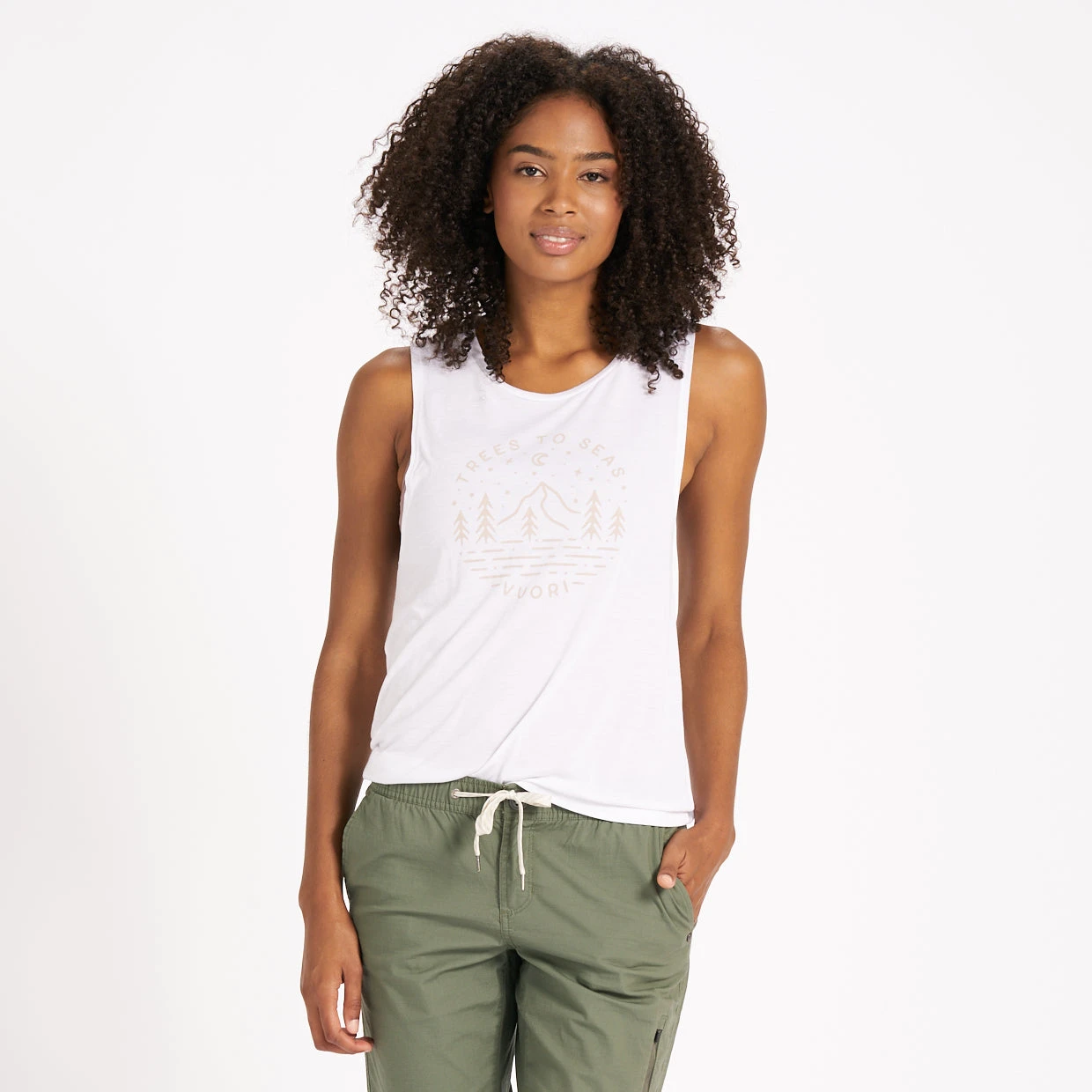 Trees To Seas Tank | White 1 Trees To Seas Tank | White